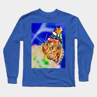 Red Admiral Butterfly Long Sleeve T-Shirt